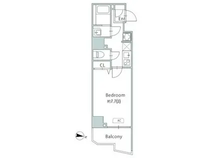 GRANPASEO青砥(1K/10階)の間取り写真