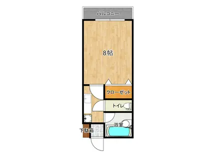 ANGE(1K/3階)の間取り写真