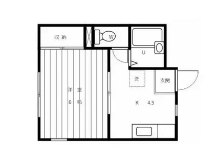 フローレンス目白(1K/2階)の間取り写真