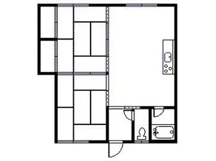 メゾン近藤A(2LDK/1階)の間取り写真