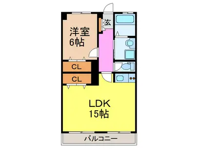 SAKURA檀渓(1LDK/2階)の間取り写真