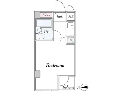 祐天寺センチュリー21(ワンルーム/5階)の間取り写真