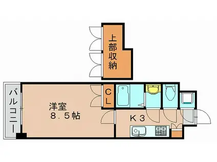 NO.88マリナゲートサンズ(1K/3階)の間取り写真