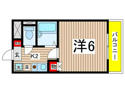 松本ビル(1K/4階)の間取り写真