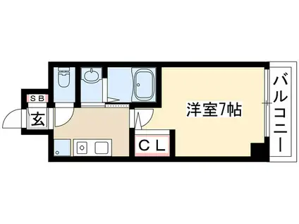 アセーラ新栄(1K/5階)の間取り写真