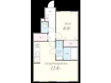 レアル アルカンフォル(1LDK/1階)の間取り写真