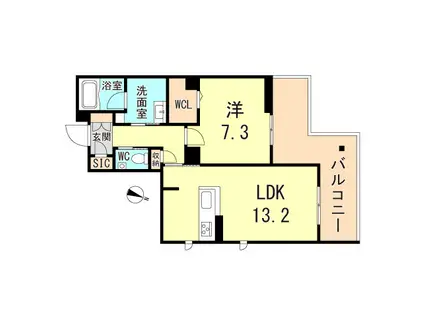 ベル エ ロンプラージュ(1LDK/2階)の間取り写真