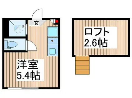 LANDSITZ新小岩(ワンルーム/1階)の間取り写真