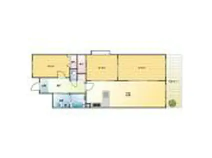 カネボウ芦屋アーバンプラザ(3LDK/3階)の間取り写真