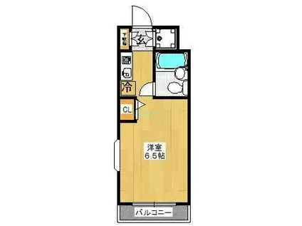 ベルトピア本中山(ワンルーム/3階)の間取り写真