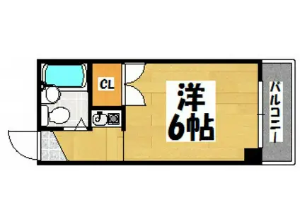 サンシャイン舟入本町(ワンルーム/11階)の間取り写真