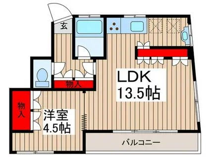 京葉マンション(1LDK/6階)の間取り写真