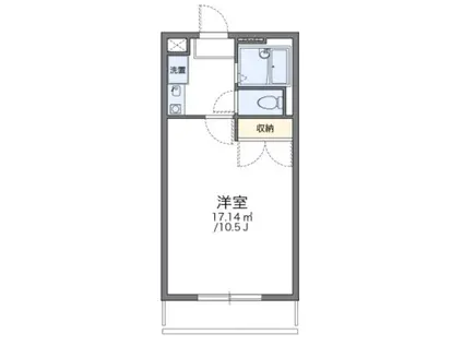 レオパレスピア(1K/3階)の間取り写真