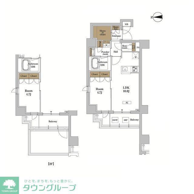 RJRプレシア蒲田(1LDK/6階)の間取り写真
