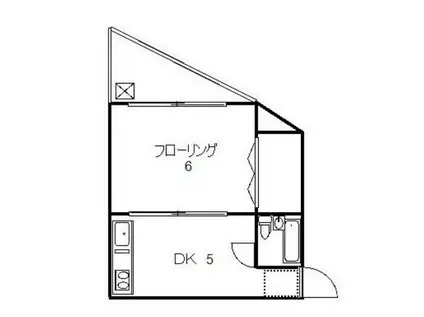 エルアルカサル中目黒(1DK/5階)の間取り写真