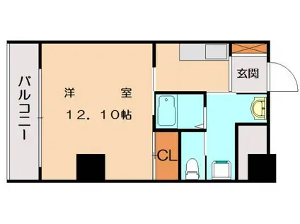 TATTOI香椎(1K/4階)の間取り写真