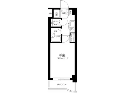 フェニックス下落合(1K/7階)の間取り写真