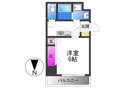 LAND GALAXY(1K/5階)の間取り写真