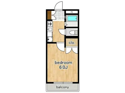 ロジマン蕨II II(1K/2階)の間取り写真