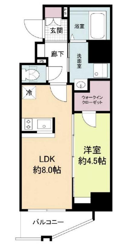 THE HUB MIYAKOJIMA(1LDK/3階)の間取り写真