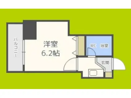 フレア新大阪(ワンルーム/2階)の間取り写真