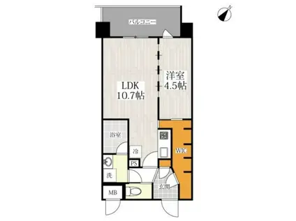CONSONANCE SNG(1LDK/4階)の間取り写真