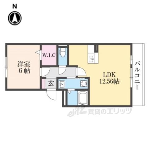 アンソレイユ(1LDK/3階)の間取り写真