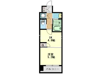 ネクストステージ関目(1DK/3階)の間取り写真