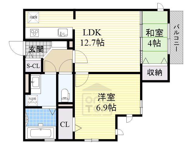 CASA FILANTE VOL2(2LDK/3階)の間取り写真