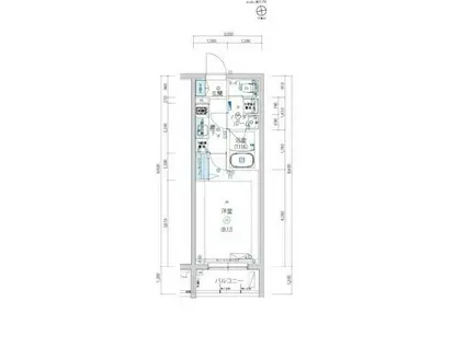 アルテシモ ブロス(1K/4階)の間取り写真