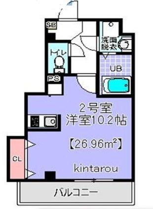 メゾンドソレイユ(ワンルーム/2階)の間取り写真