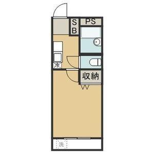 深江18(1K/1階)の間取り写真