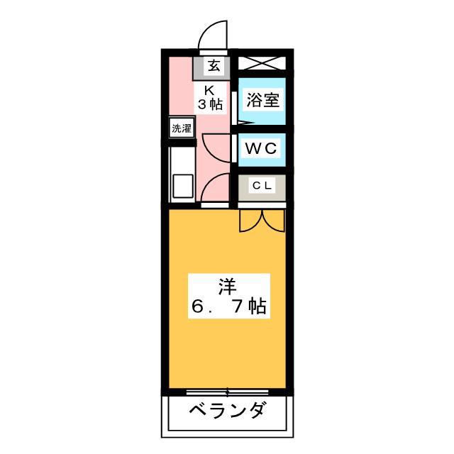 スターハイツ ONE(1K/3階)の間取り写真