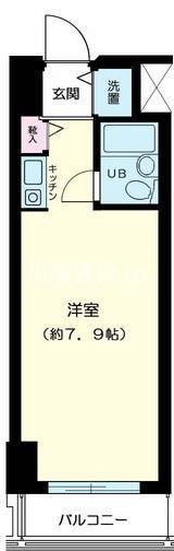 シーアイマンション鶴見(ワンルーム/9階)の間取り写真