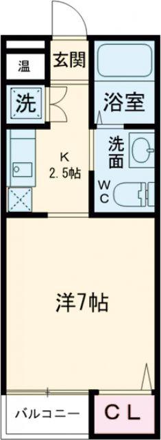 LOFT PLUS(1K/1階)の間取り写真