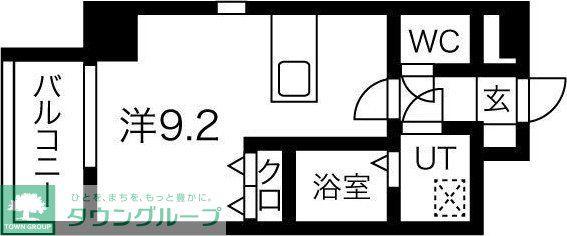 アレーヌコート金山(ワンルーム/7階)の間取り写真