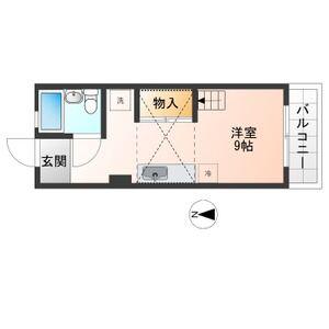 ルミナス パルビラ(ワンルーム/4階)の間取り写真