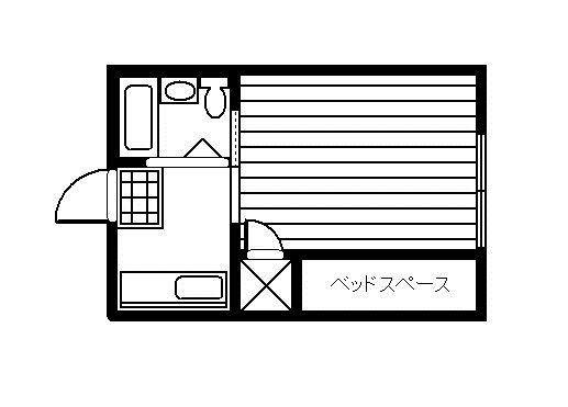 ホワイトコーポM(1K/2階)の間取り写真