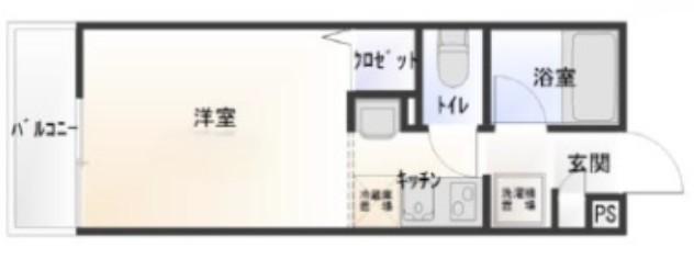 デュオメゾン蒲田(1K/2階)の間取り写真