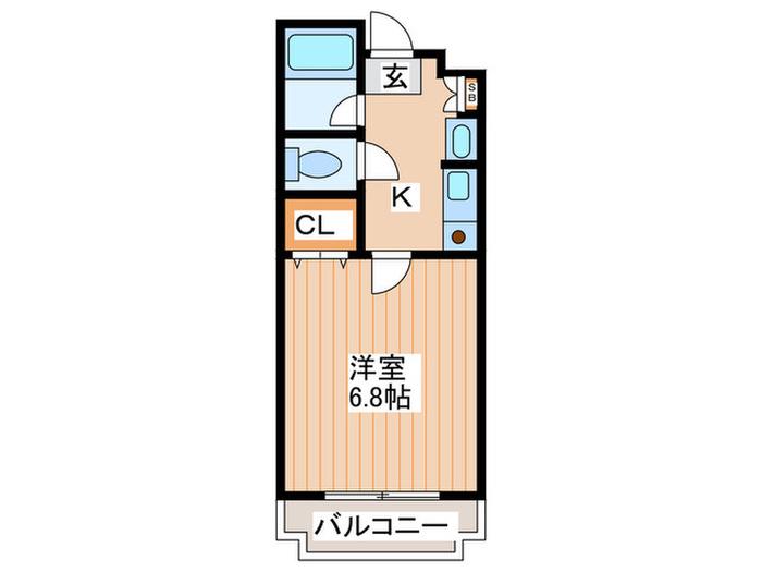サンバリーアツ高宮(1K/3階)の間取り写真