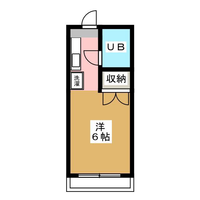 椚田遺跡ハイツA(ワンルーム/2階)の間取り写真