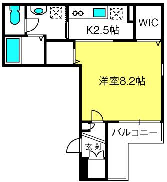 MAISON AN(1K/2階)の間取り写真