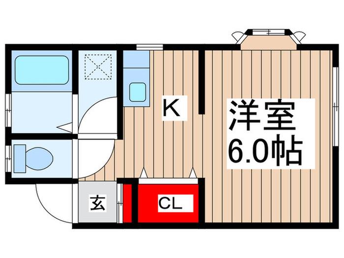 メゾンボワール(1K/2階)の間取り写真