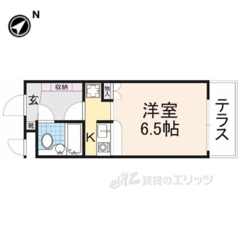 みつがらす(ワンルーム/3階)の間取り写真