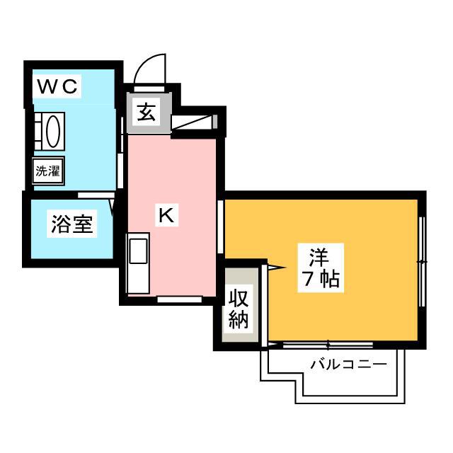 ピアコートTM練馬春日町(1K/4階)の間取り写真