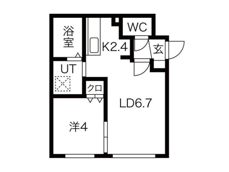 FICO(1LDK/2階)の間取り写真