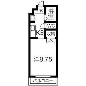 メゾンドニュースリー(1K/2階)の間取り写真