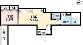 LOTUS(1LDK/3階)の間取り写真