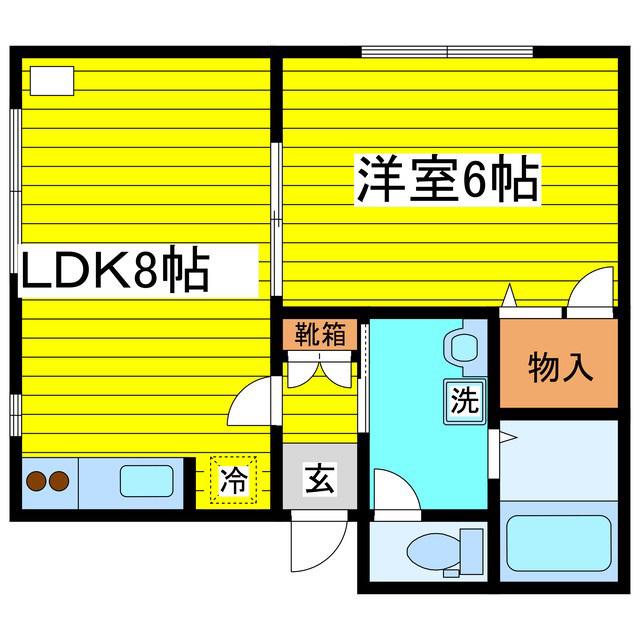 パークシティ18(1LDK/3階)の間取り写真