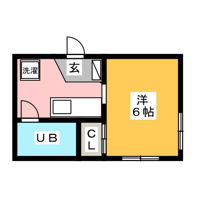 エミネンス山中(ワンルーム/4階)の間取り写真